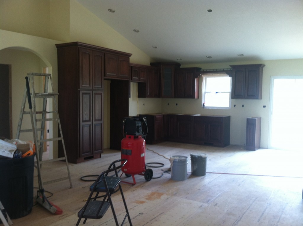Kitchen Cabinets Begin to Be Installed