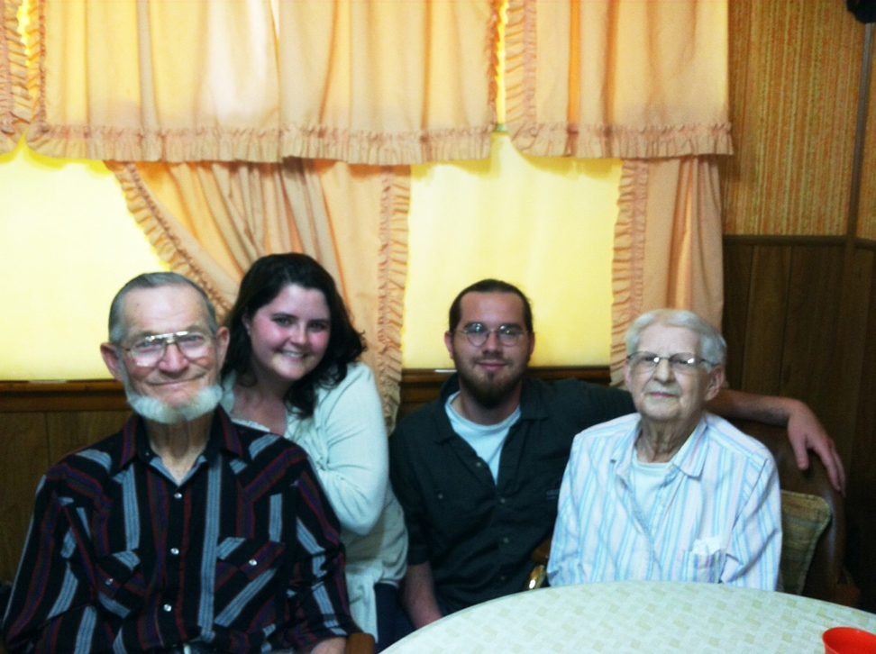 Me and Ryan with Grandma and Grandpa