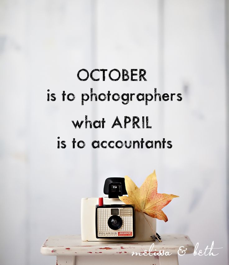 October for Photographers