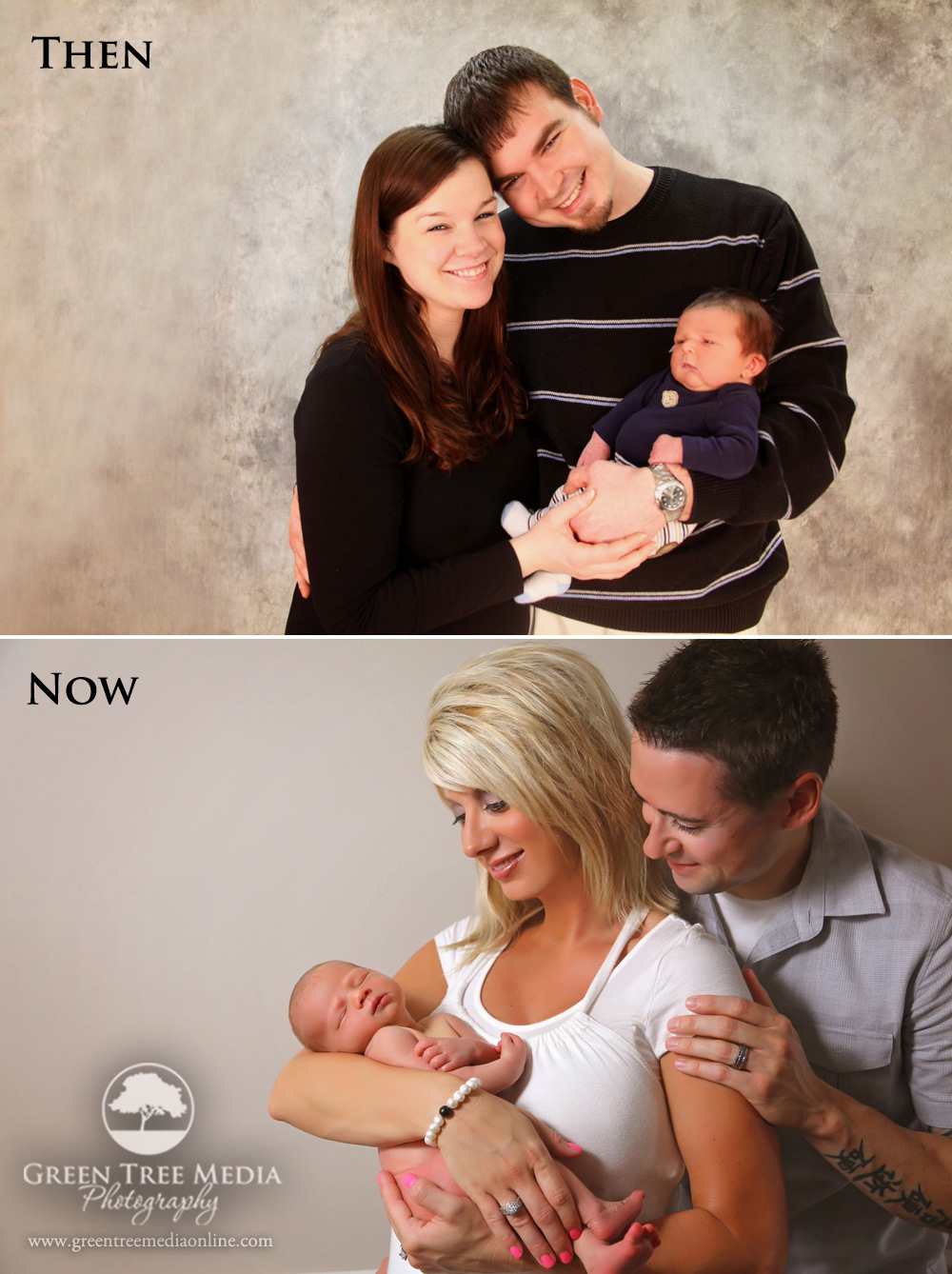 Then and Now Newborn