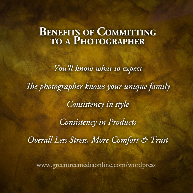 Value of Committing to One Photographer Benefits